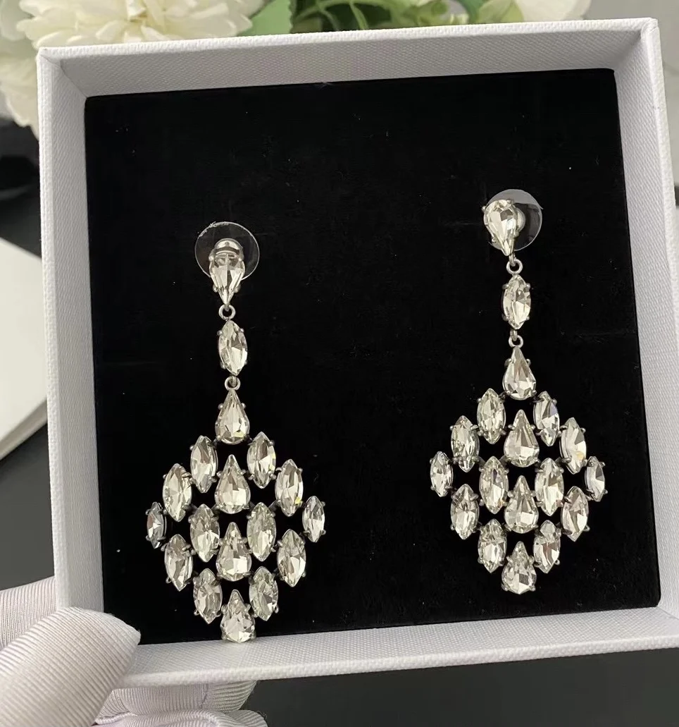 Earrings Light Luxury Retro Style Fringe Ear Clip For Women Aretes De Mujer Pendientes Boucle D’Oreille Orecchini Clip De Oreja