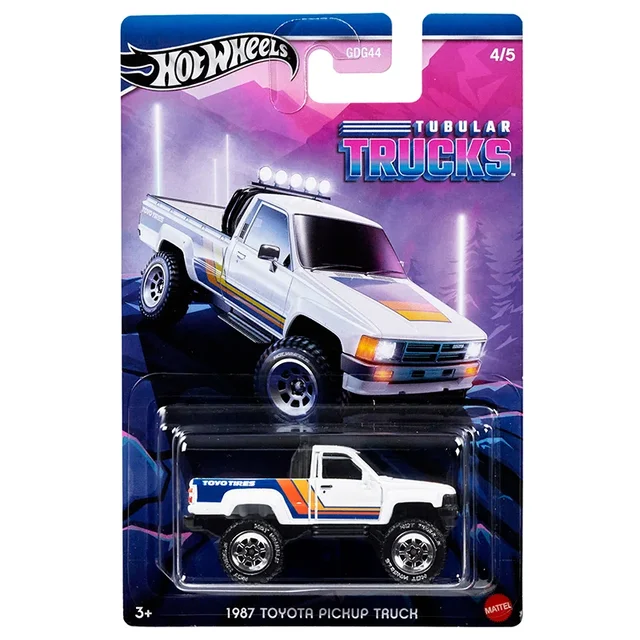 Genuine Hot Wheels Car Tubular Trucks 1987 Toyota Pickup Truck