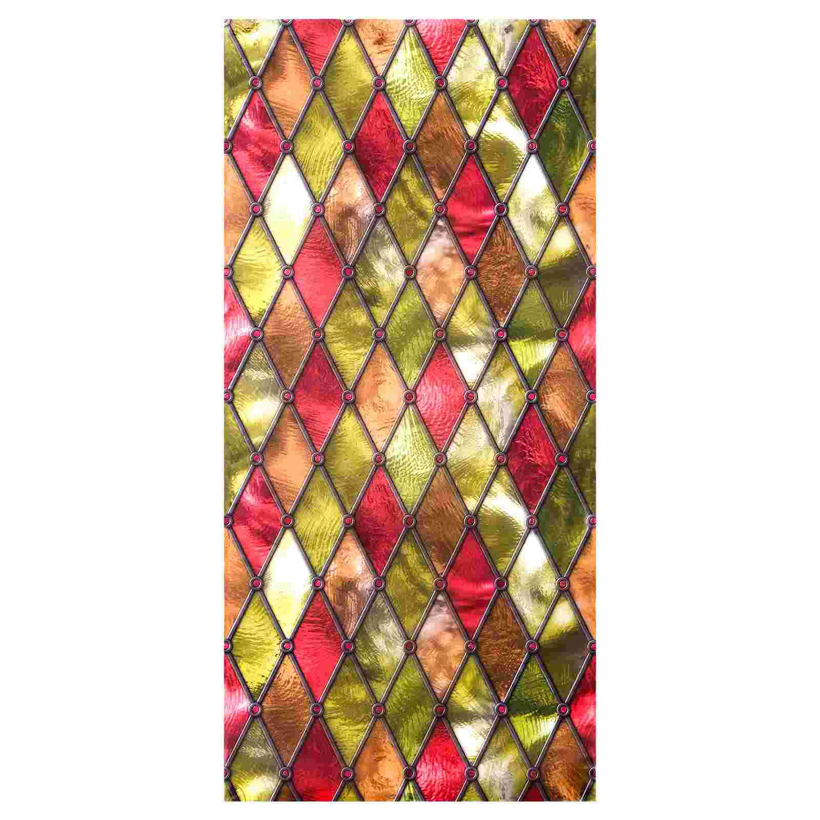 

Window Privacy Film Glass Film Window Covering Decoration Vinyl Stained Glass Decals Glass Sticker Protector for Home Office