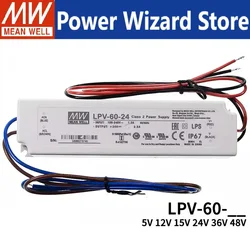 Enhanced 60W Waterproof LED Power Supply - LPV - 60 - 48   48V