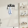 Charming Metal Forest Key Hook - Easy Install Wall Mount for Towels, Hats & Purses | Stylish Entrance & Bathroom Decorative 5
