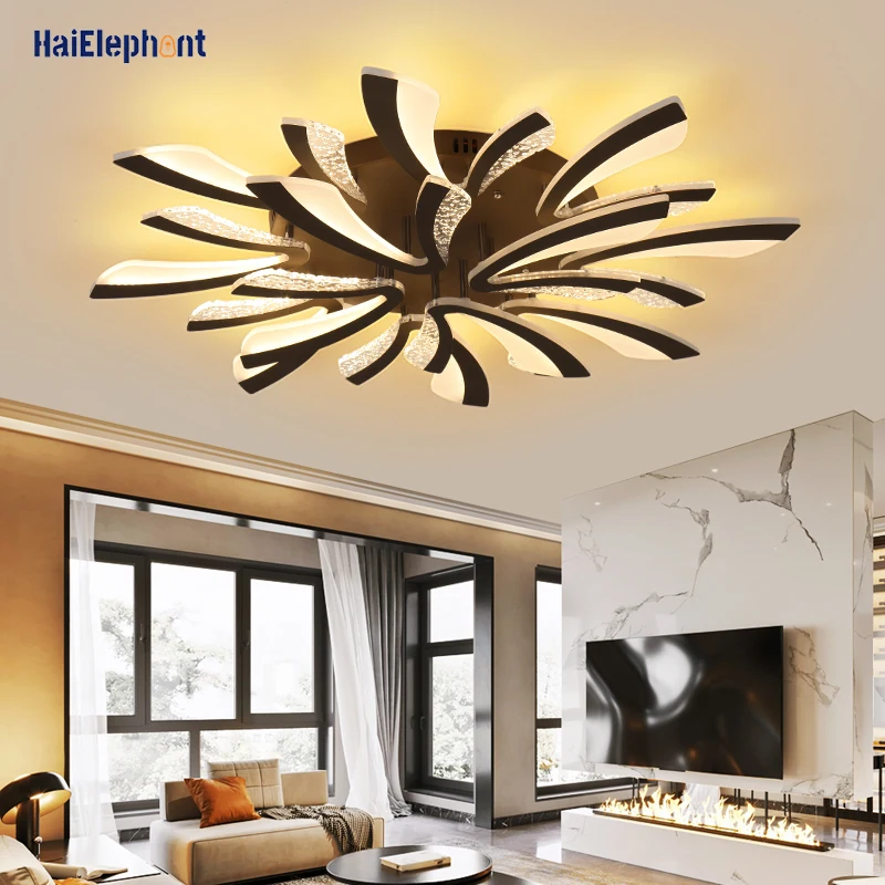 

Remote Control Acrylic Ceiling Lights For Bedroom Dining Living Study Room Indoor Lamp Lighting Fixtures AC 85-260V Luminarias