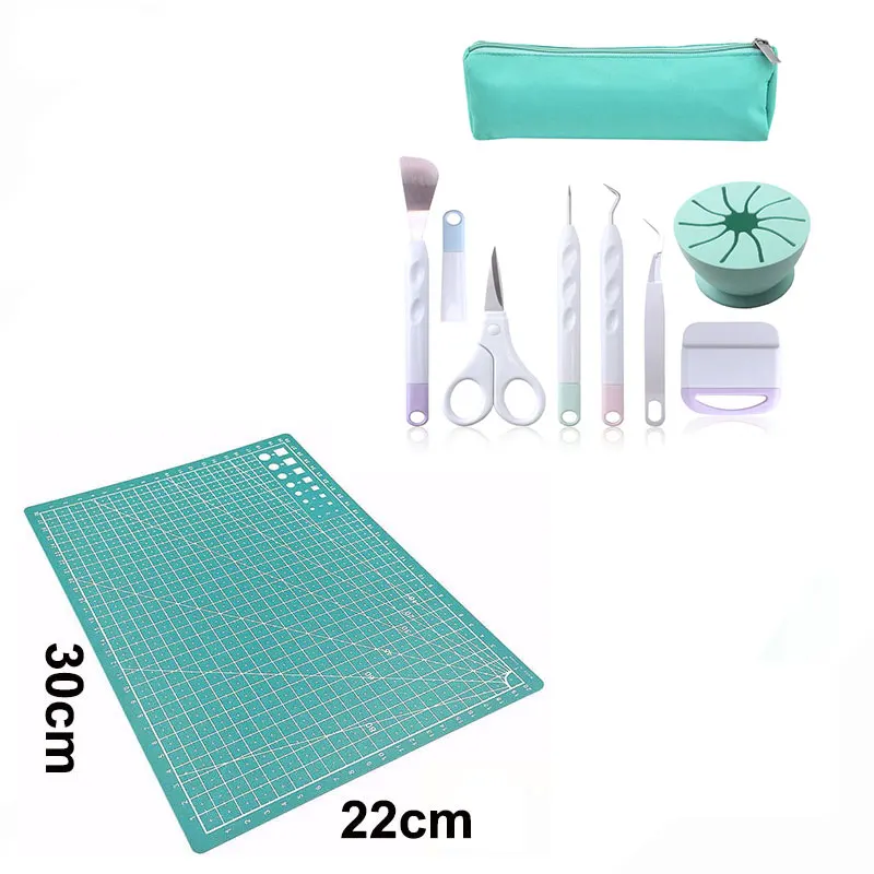 HTVRONT 4 PCS DIY Craft Weeding Tools Kit for Heat Transfer Vinyl Adhesive  Vinyl For Cricut Silhouette Cameo Accessories Set