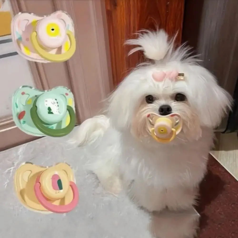 

Pet Silicone Pacifier, Cats Dogs Calming Pacifier, Pet Chew Toy Supplies
