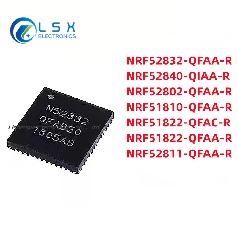 

10PCS New Original NRF52832-QFAA-R NRF52840-QIAA-R NRF52802 NRF51810 NRF51822 NRF51822 NRF52811-QFAA-R IC RF oddajniki Chip
