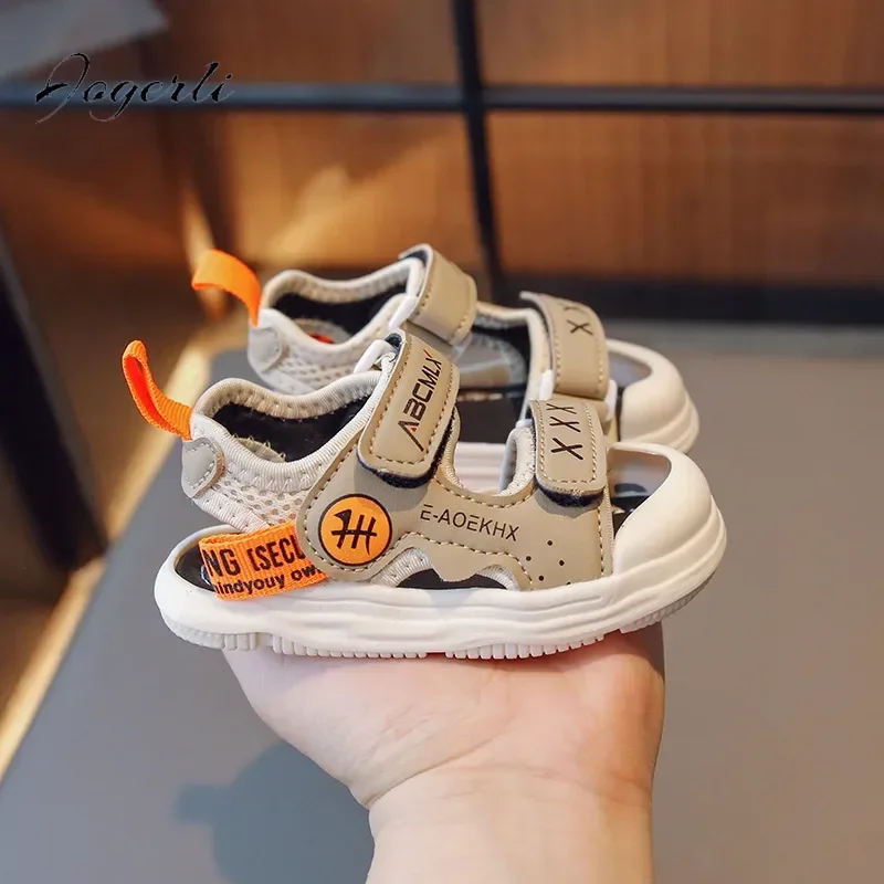 Kids Boys Sandals Summer New Children's Soft-soled Non-slip Beach Girl Shoes Toddler Baby Casual Sports Shoes Slipper Size 16-26