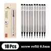 Jinhao Rollerball Pen screw refill 0.5mm 0.7mm Spiral Signature Replacement refill Blue ink 5