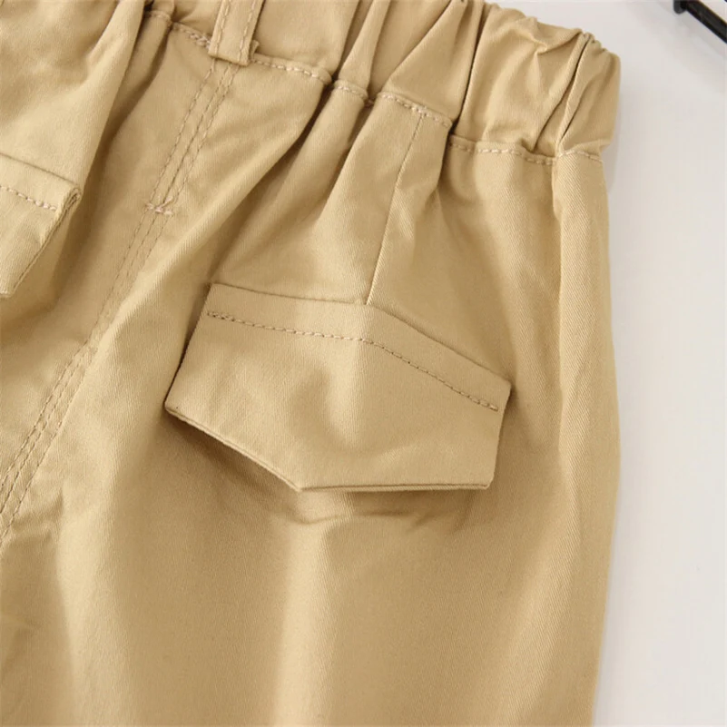 Spring and Autumn Boys Fashionable Casual Breathable Multi color/One Button Shorts for 2-9 Years Old