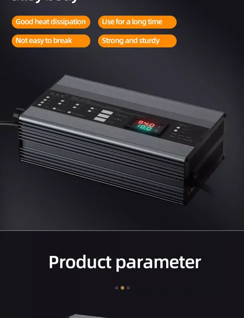 0909バッテリー充電器 40A 12V/24V鉛電池/12V LiFePO4 12V 24V