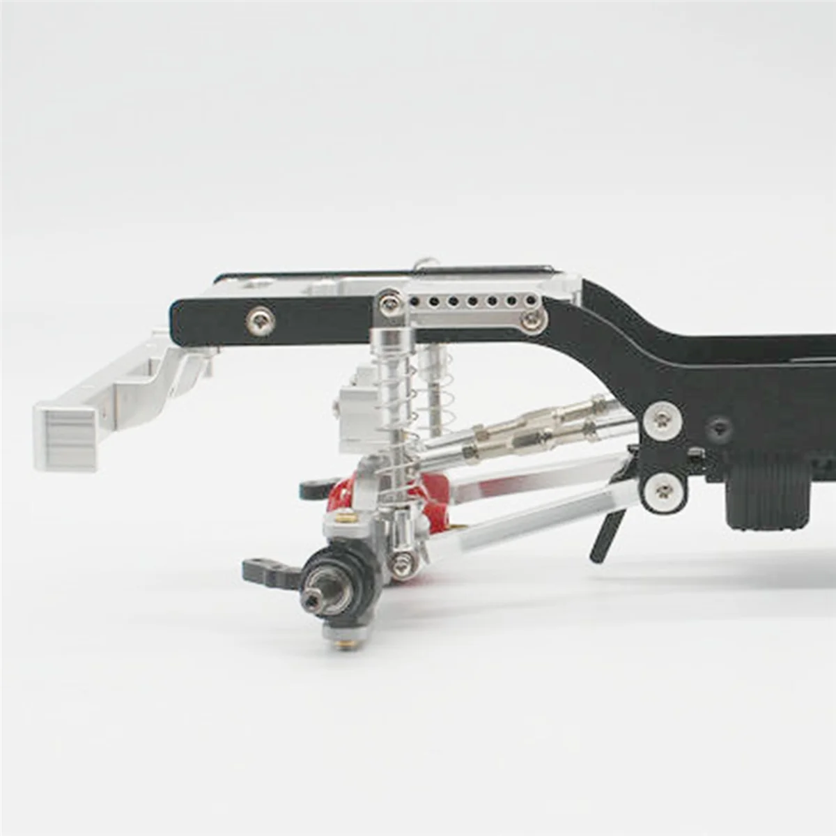 ABVO-64X 금속 섀시 풀로드 링크 서스펜션 타이로드 MN D90 D91 D96 D99 D99S MN90 MN99S 1/12,Silver