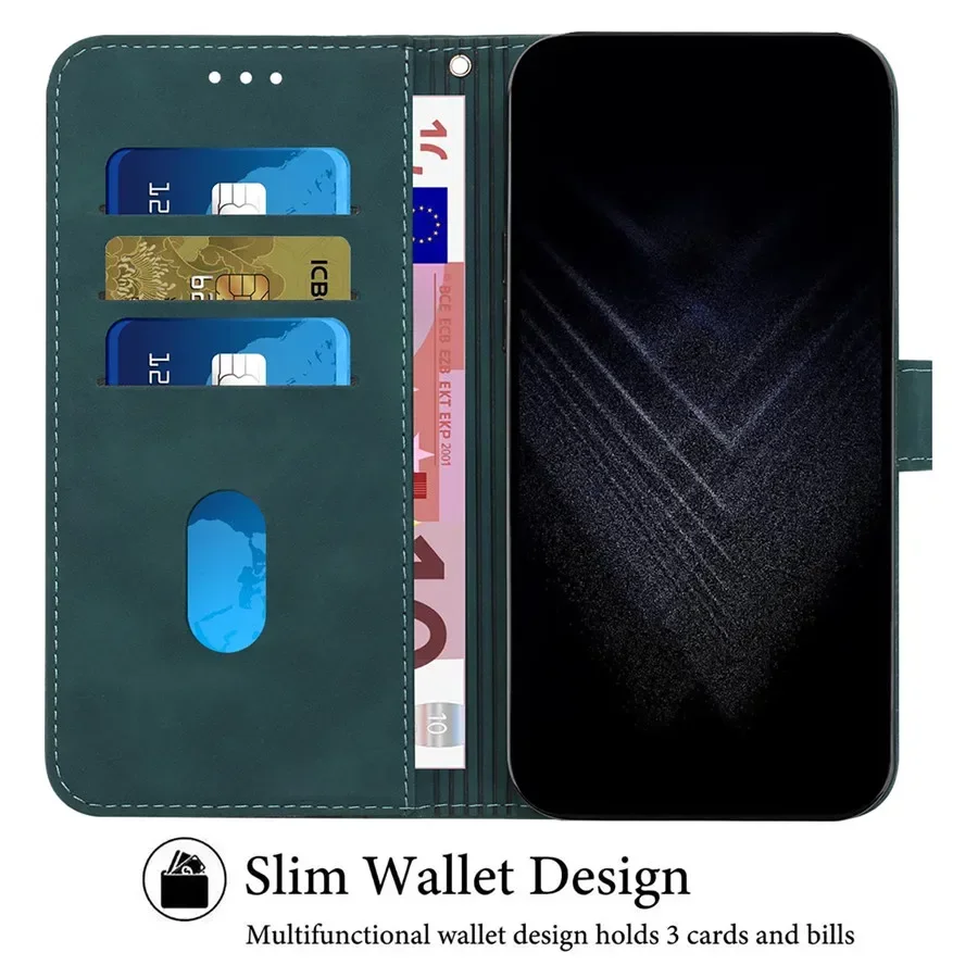 Leather Flip Wallet Case - Moto Edge Series