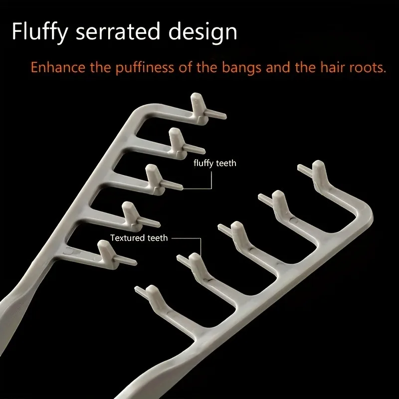 1 piece fluffy sawtooth comb - suitable for root lifting and seam hiding, suitable for all hair types, styling tool & holiday gi