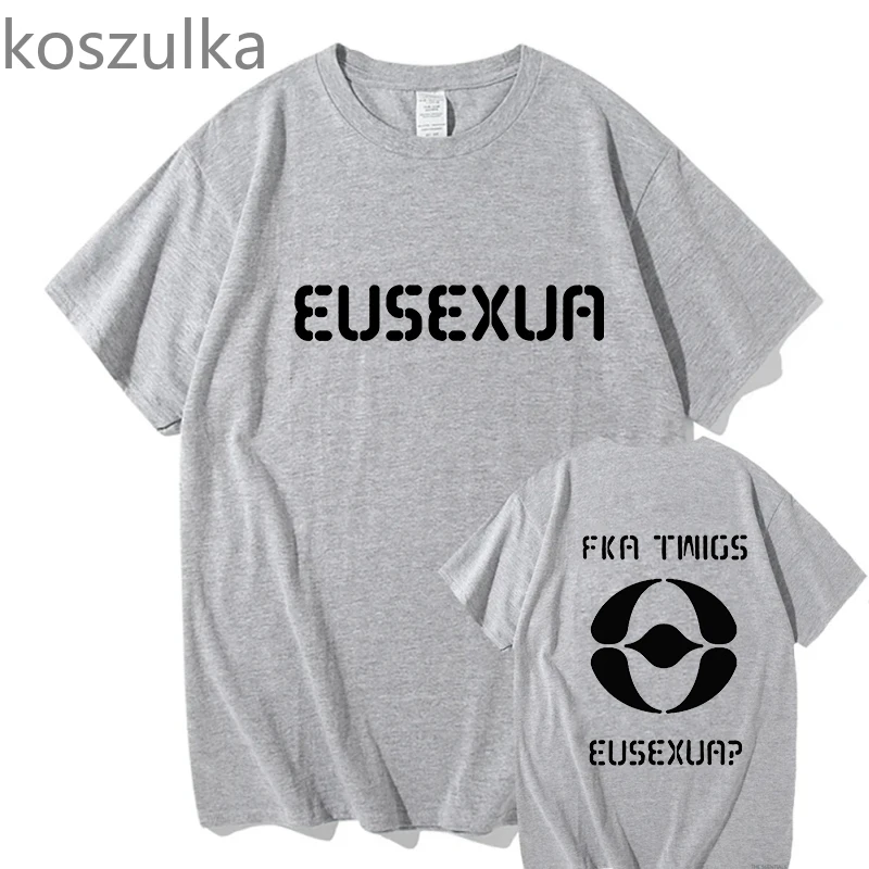 FKA twigs EUSEXUA Double Side T-Shirts Man Woman Fans Summer Gift Vintage Clothes Aesthetic Streetwear Harajuku Pullover Tops 3