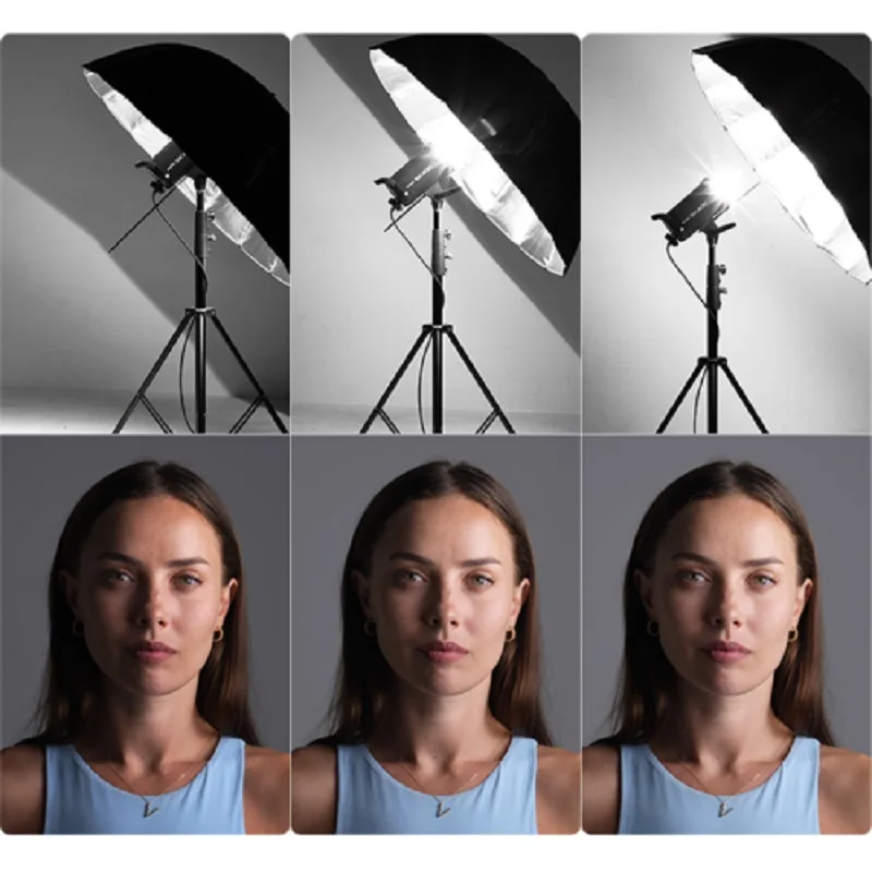 Description Picture 5 of itemSelens Parabolic Reflective Soft Diffuser Cover Softbox 85/105/130/165CM Photo Studio kits Soft Umbrella Photography Accessories