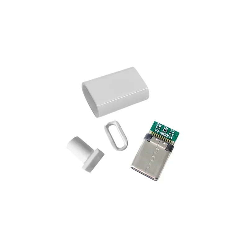 5/10Pcs 유형 C USB 3.1 24 핀 수 플러그 용접 커넥터 어댑터 (하우징 충전 플러그 포함) 데이터 케이블 액세서리 수리