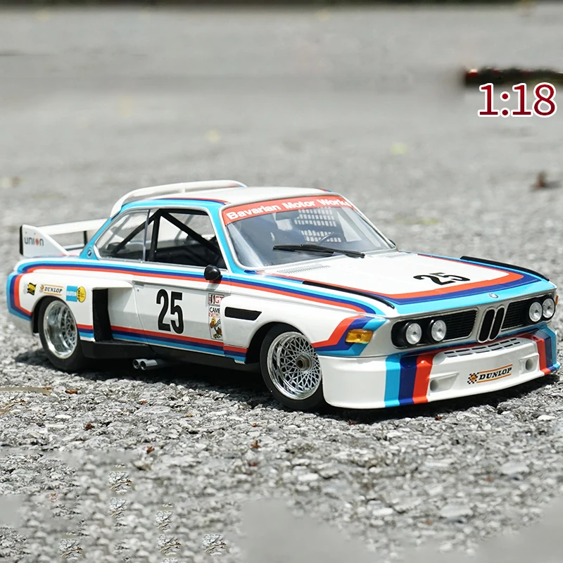 Diecast 1/18 Size BMW Model Car BMW CSL25 Alloy Rally Car