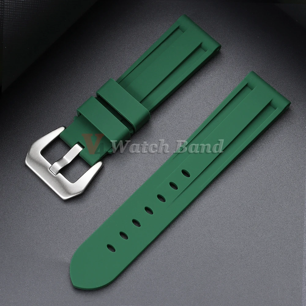 Deluxe Silicone Waterproof Sports Watch Band for Men - Universal Fit Wristband