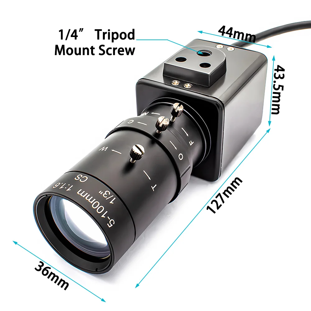 Telecamera IP POE IMX335 da 5 MP Webcam con rilevamento del movimento umano con obiettivo varifocale zoom 20X Supporto Onvif H.265 RTSP RTMP Istantanea fotografica - immagine 6