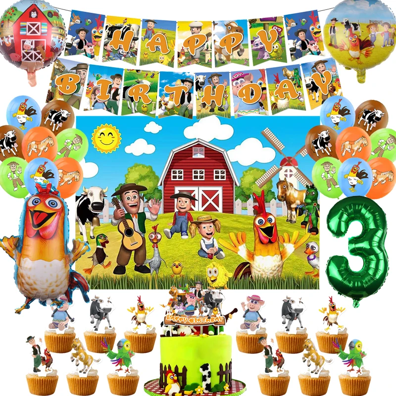 Dusenly Striscione con scritta Happy Birthday per festa di compleanno per bambino e bambina, blu