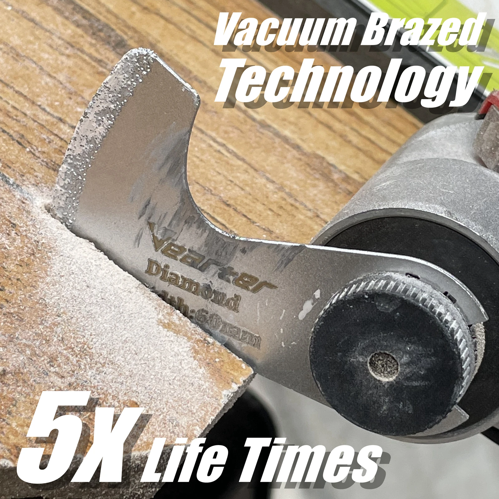 Oscillating multi tool blade Vacuum Brazed Diamond Segment Swing Multi-tool Oscillating Blade Mortar Cutting Saw Blades Precise for Grout Removal