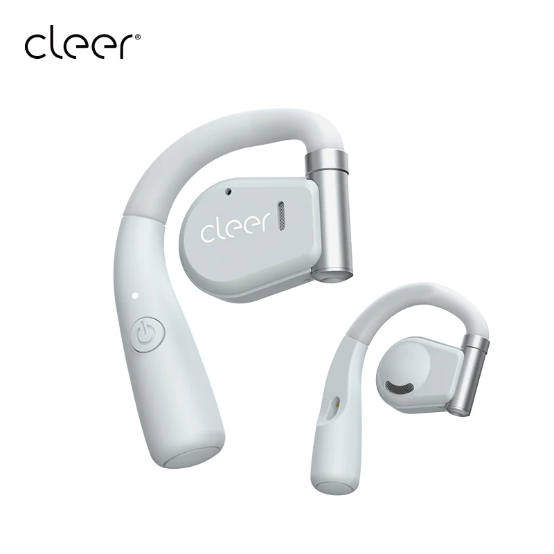 Cleer-Arc 3D 사운드 오픈 이어 후크 진정한 무선 이어 버드, 블루투스 5 헤드폰, 오픈 백 충전 케이스, 핸즈프리 헤드셋