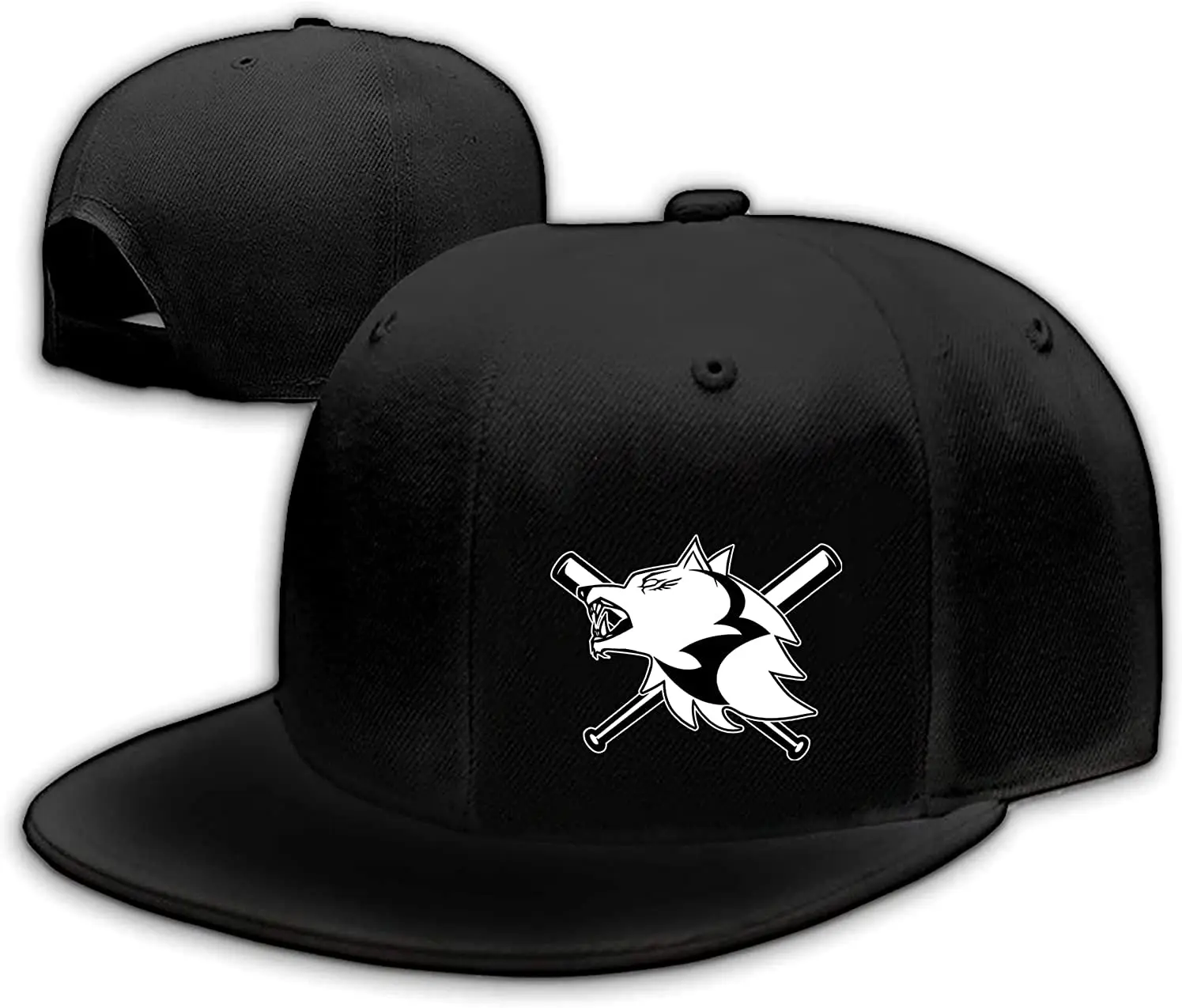 Flat Bill Hats for Men Womens Black Baseball Caps Mens Snapback Hats Flat  Brim Snap Backpack Hat for Boy Fitted Hiking Hat - AliExpress