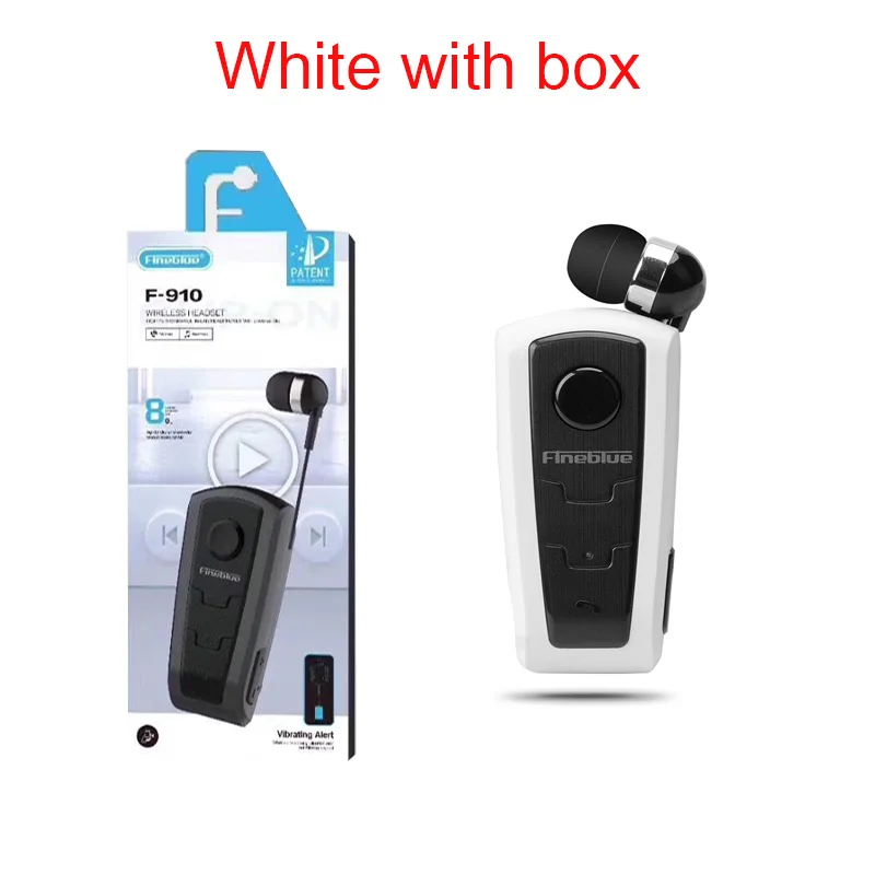 New Original Fineblue F910 Bluetooth V5.1 Wireless Earbuds Lavalier Business Headphone In-Ear Vibrat