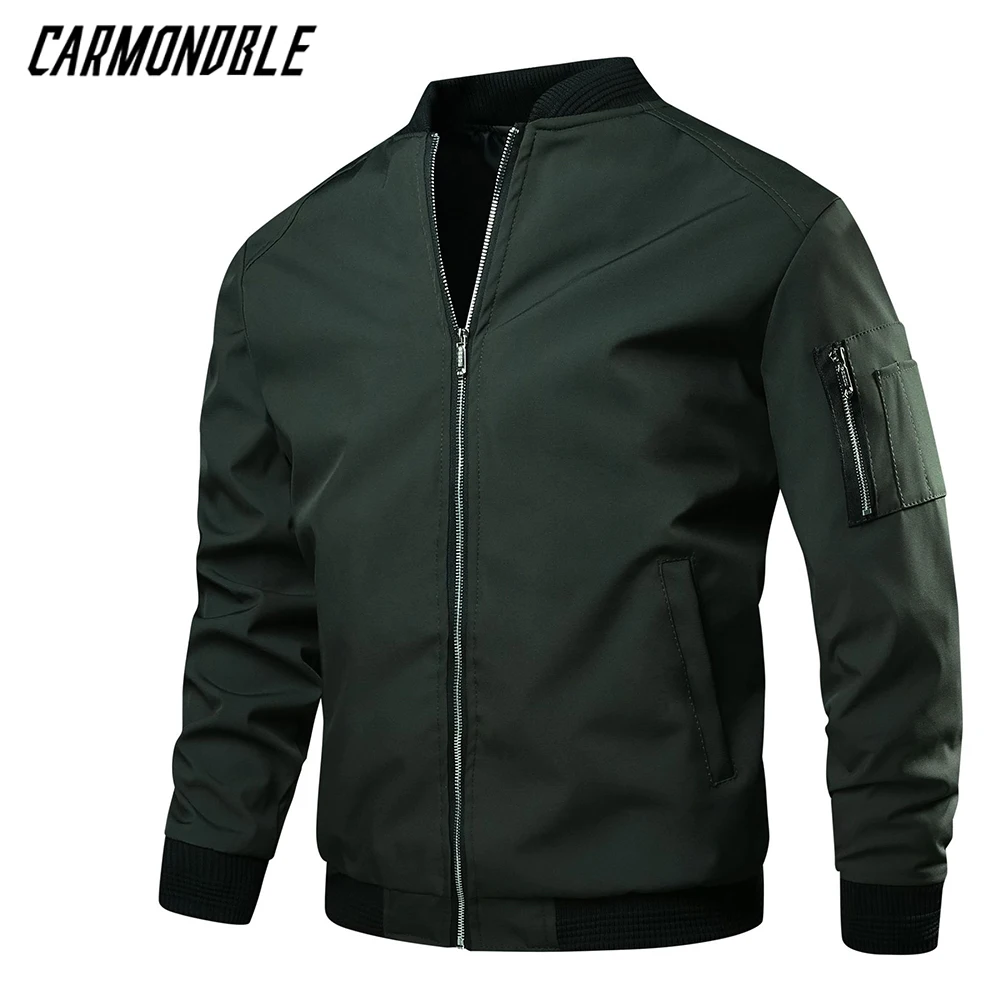 CARMONDBLE Spring Autumn Cycling MTB Jacket Baseball Clothing Male Motocross Coat Mountain Bike Outerwear Giacche Da Trekking