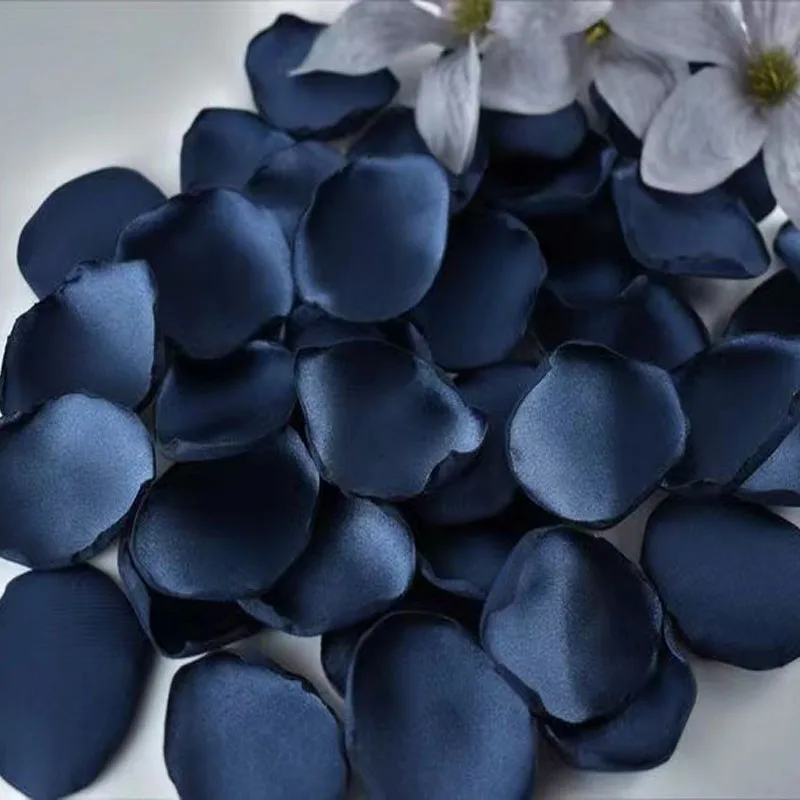 Handmade 500 Pcs Colorful Silk Rose Petals for Wedding Flower Girls Satin Petals Artifical Home Decor centerpieces for wedding