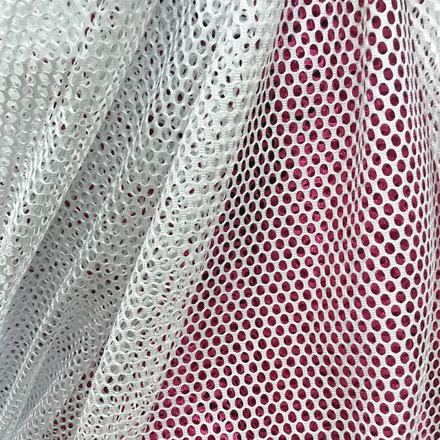 Mesh Fabric By The Meter for Cushion Bags Decorative Diy Sewing Soft  Outdoor Cloth Hollow-out Plain Black White Polyester Glossy - AliExpress