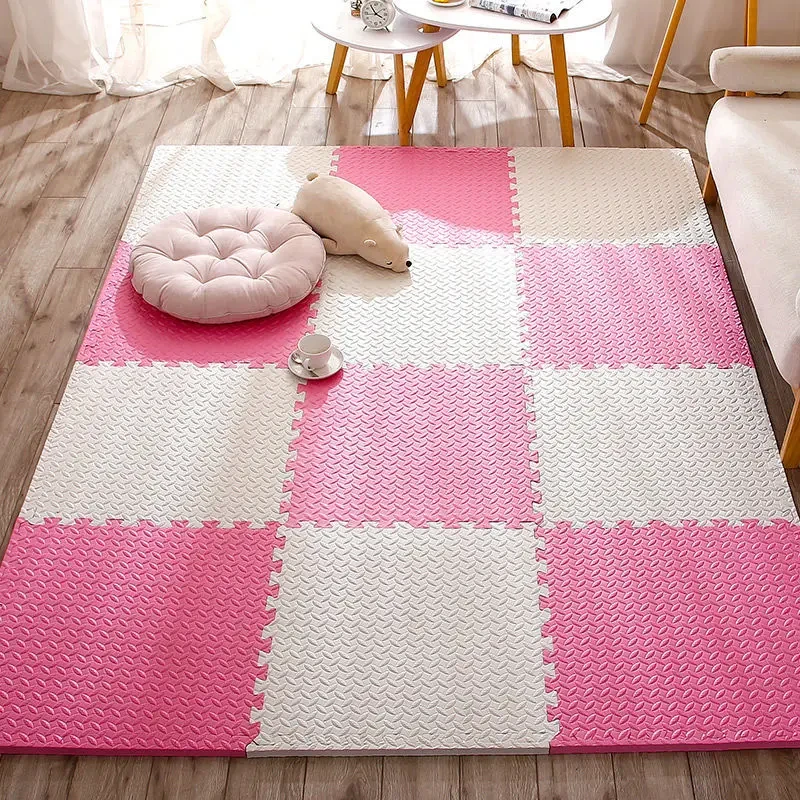Play Mats 30x30cm Game Mats Thicken 1.2cm Baby Game Mat Play Mat Tatame Floor Puzzle Baby Foot Playmat 12PCS
