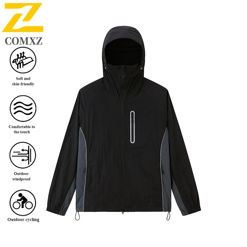 EIAO Summer Outdoor UV Protection Jacket UPF50+ Waterproof Lightweight Ice Silk Sun Hoodie for Hiking Men Women  Camping Fishing