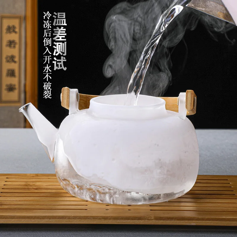 Explosion-proof High Borosilicate Glass Boiling Tea Pottea Steamerelectric  Pottery Stovethickened Beam Boiling Kettlechristmas Present 