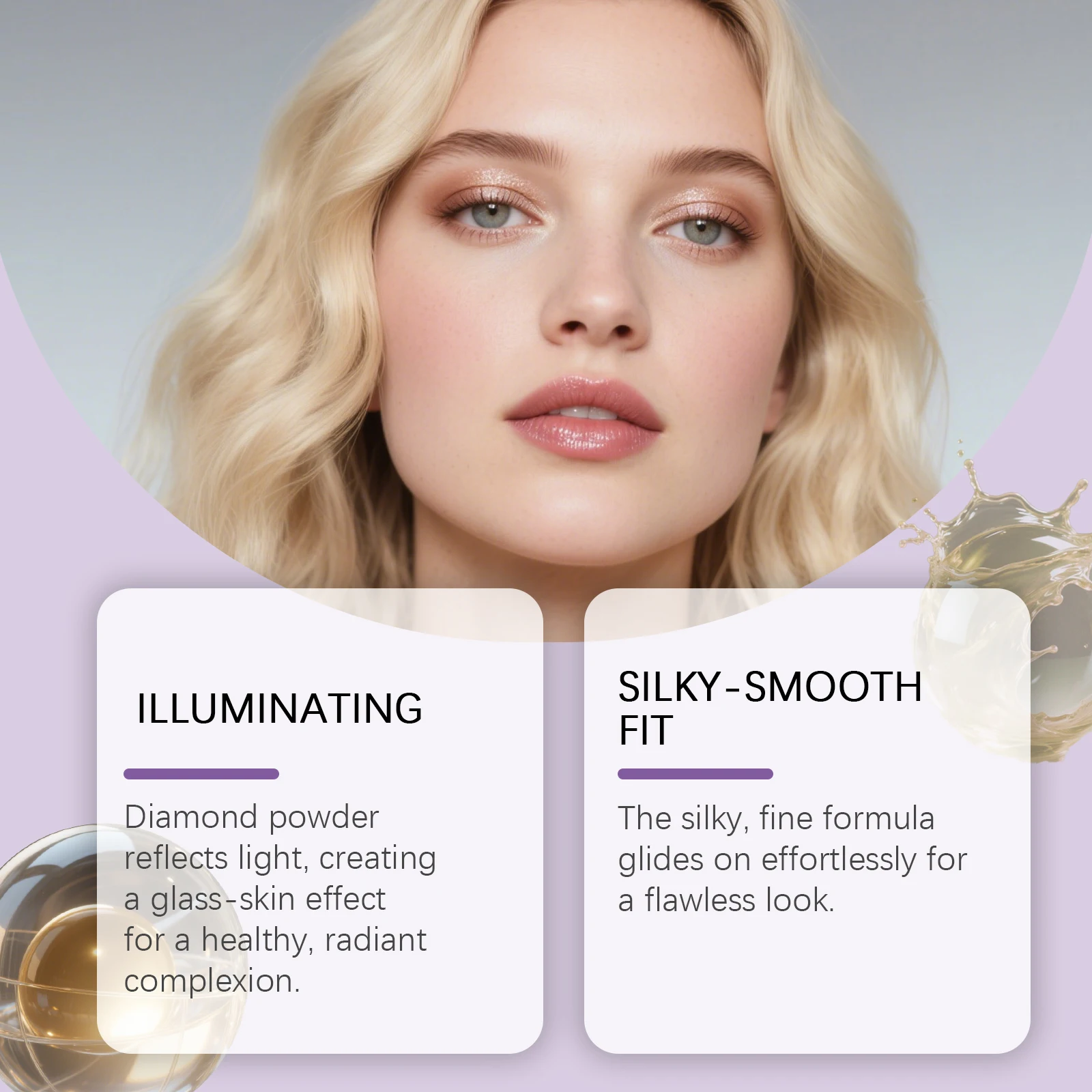 Zephoco 2-in-1 Highlighting Eye & Cheek Palette -Soft Shimmery Tones,Blendable Formula,All-in-One for Glowing Eye & Cheek Makeup