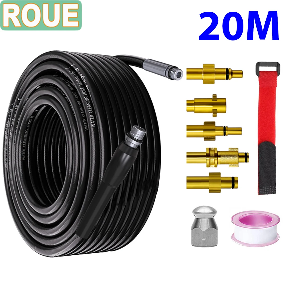 ROUE desatascos alta presion tuberias Manguera de alta presión para  alcantarillado y aguas residuales, para Karcher Bosch, Interskol, Elitech,  Nilfisk, Huter, Stihl, Parkside, Black Decker hidrolimpiadoras agua alta -  AliExpress