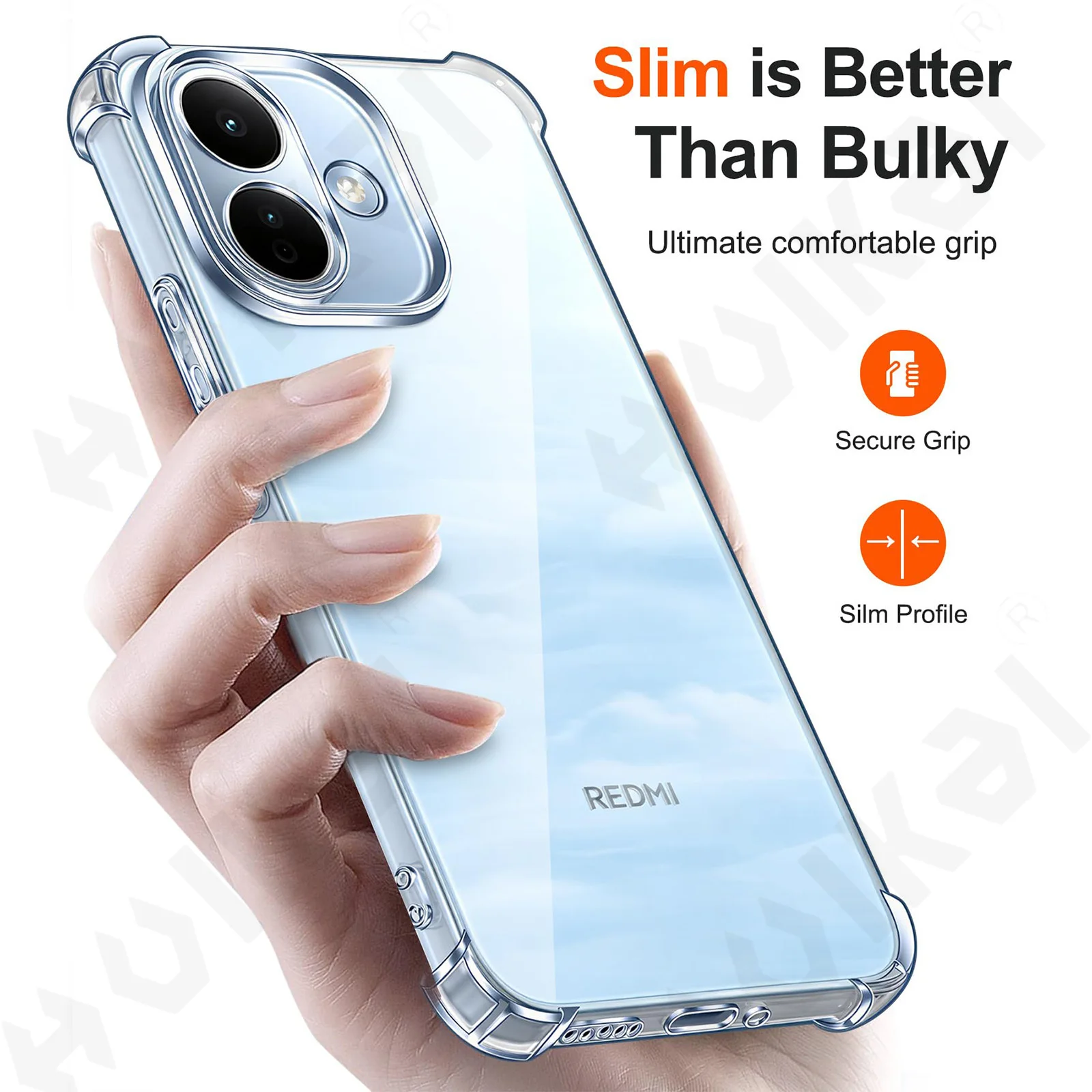 Shockproof TPU Bumper Protective Phone Case - Soft  Shell