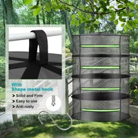 2/4/6/8 Layer Herb Drying Rack Net for Vegetables Flower Plant Mesh Drying Net Bud Dryer Hanging Rack Folding Plant Herb Dry Net 2
