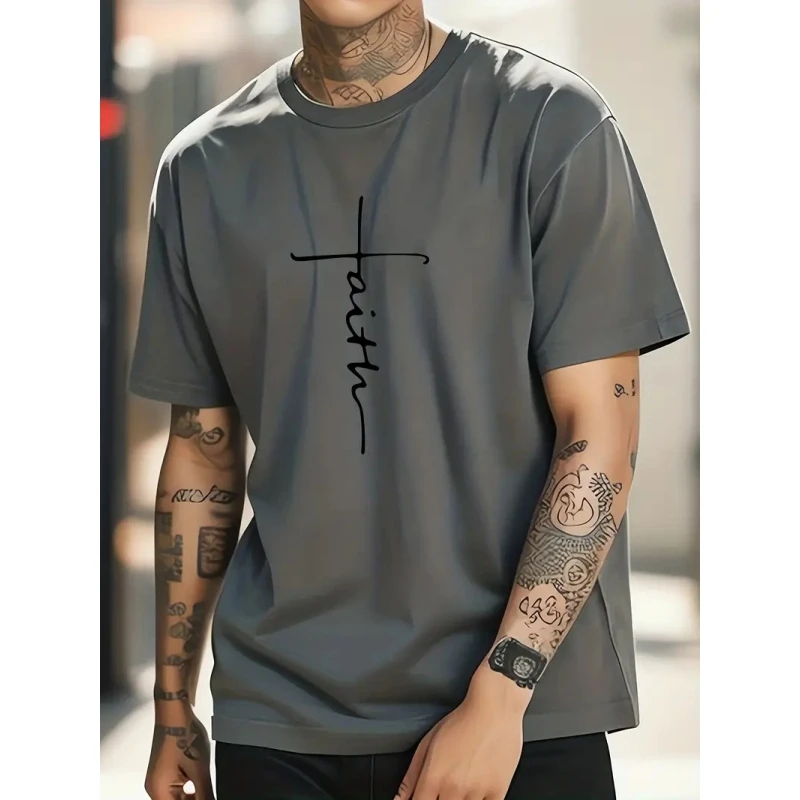 

Summer Simple Men's T-Shirt Loose Breathable Tees 3d Print Short Sleeve Top Daily Casual Male Clothing Oversized T-Shirt For Men