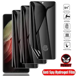 1-3Pcs Anti-Spy Hydrogel Film for Samsung S22 S20 S21 Ultra S9 S8 S10 Plus Privacy Screen Protectors for Samsung Note 20 8 9 10