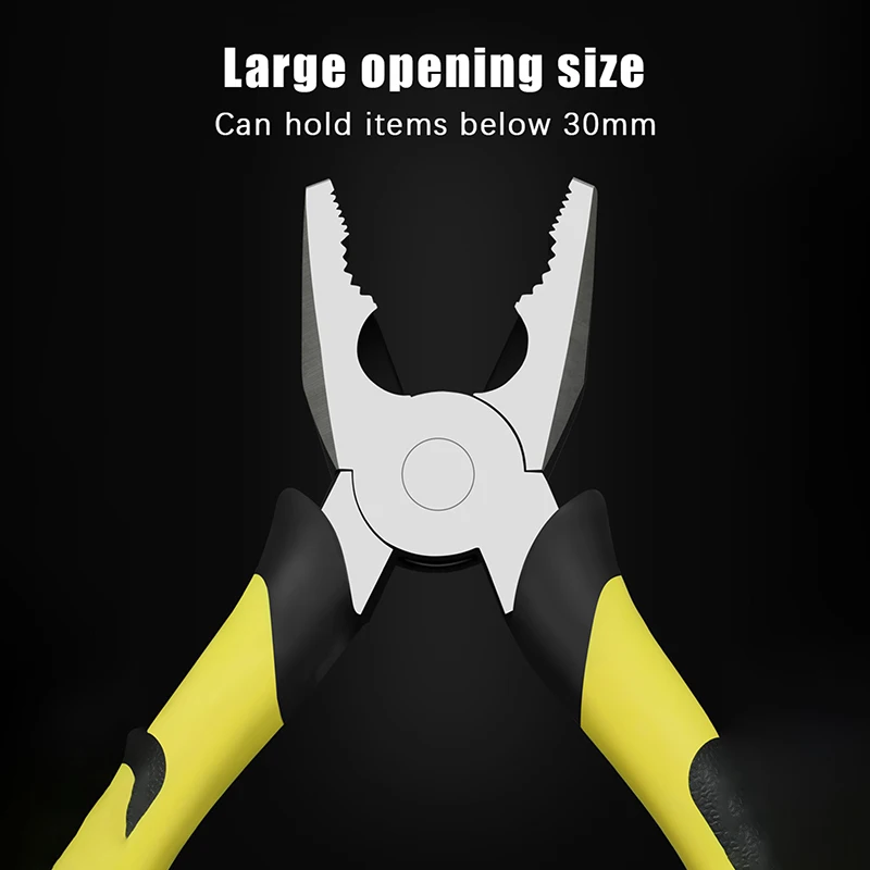 6 Inches Wire Pliers Sharp Large Opening Stripping Pliers Industrial Grade Labor-saving Household Electrician Pliers