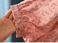 New Spring 100% Cotton Casual Shirt Women Batwing Sleeve Stand Collar Printed Top Girl OL Loose Blouses 2024 Summer T447104QM - Image 6