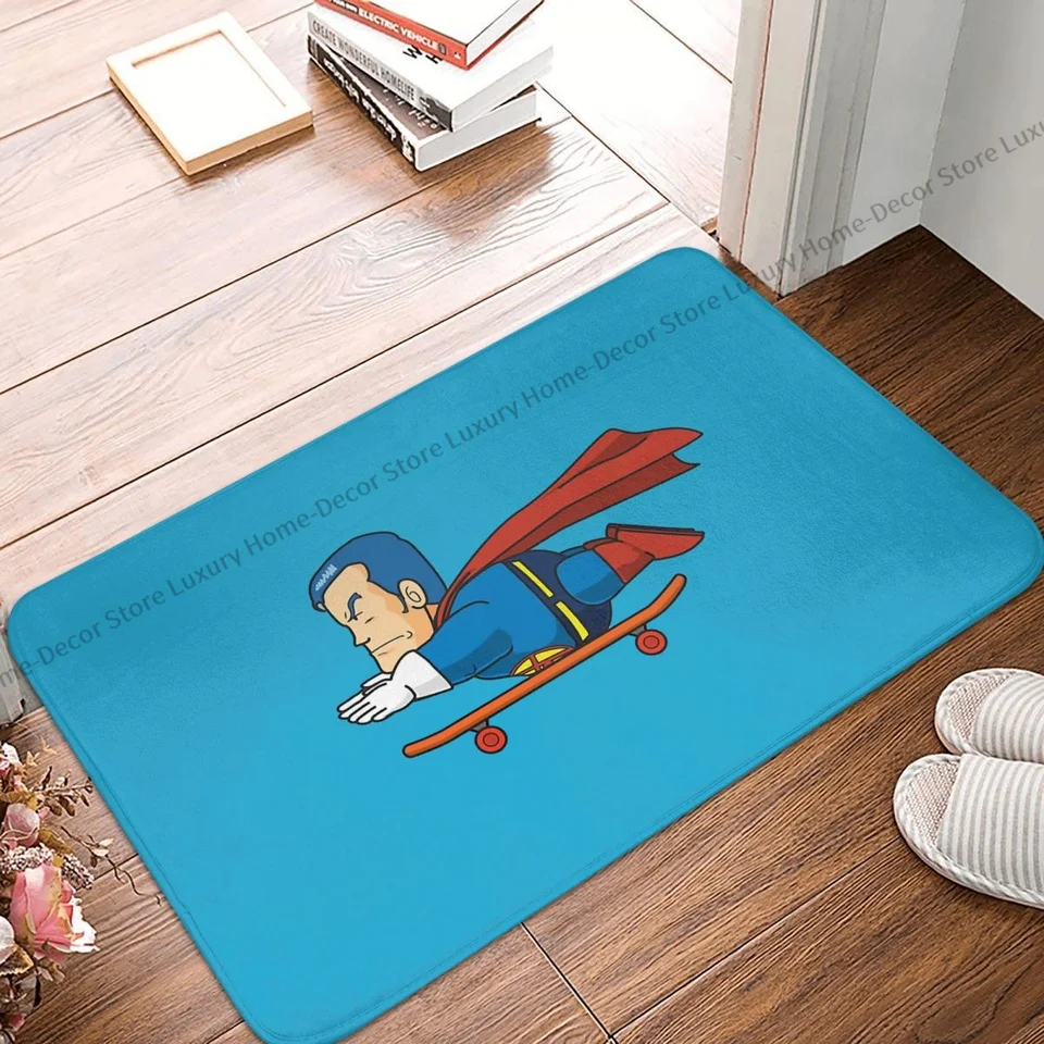 Tappetino Benvenuto 43x76 Cm Zerbino Bohémien Blu Navy - Per Interno Ed Esterno, In PVC