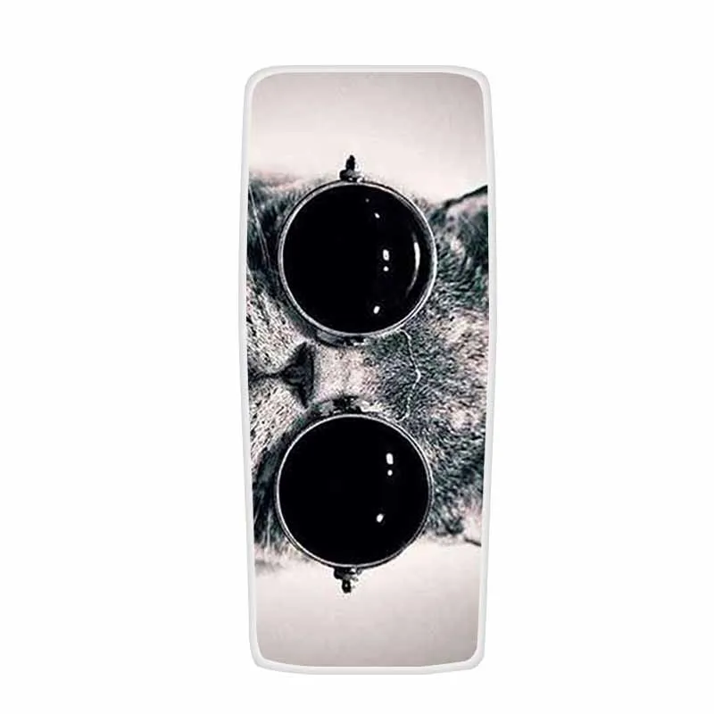 Luxury Silicone TPU Soft Transparent Case - Protective Clear Cat Design Cover