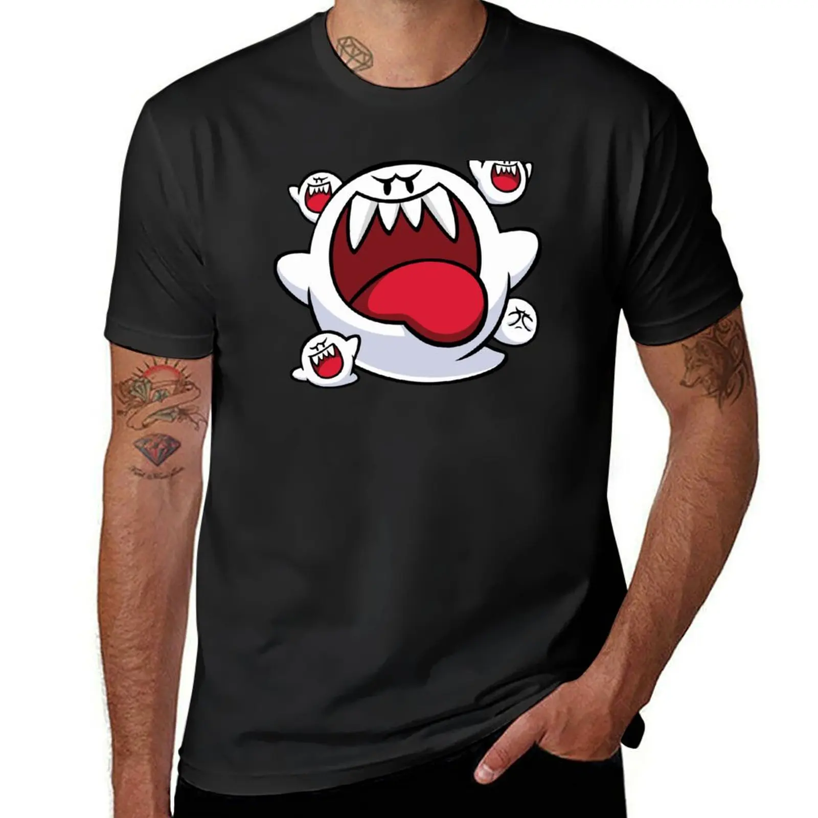 

King Boo Face T-Shirt shirts graphic tees Blouse plus size tops sports fans big and tall t shirts for men