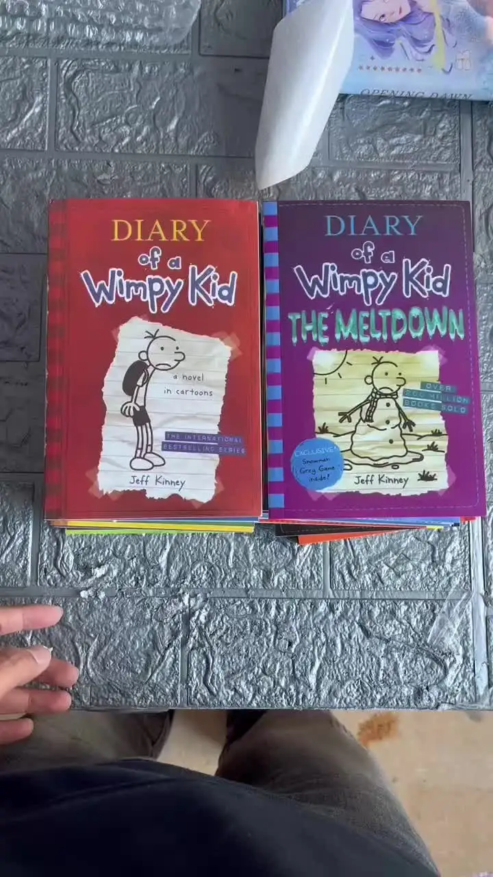 8 Books/set 1-8/9-16 English Diary of A Wimpy Kid Comic Novel Storybook Children Reading Literature Gift