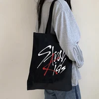 Korean Kpop Stray graphics Handbag Punk Casual Street Shoulder Bag hip hop Gothic Anime Shopping Bag y2k 2000s Travel Women Bag 2
