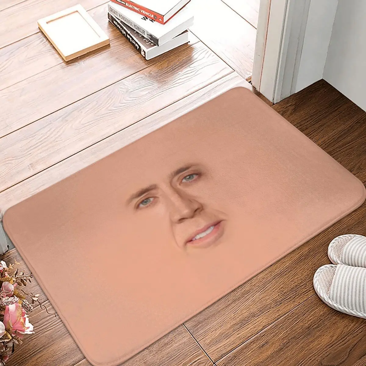 Nicolas Cage - Face Polyester Doormat Rug carpet Mat Footpad Non-slip Water oil proof Corridor Kitchen Bedroom balcony toilet