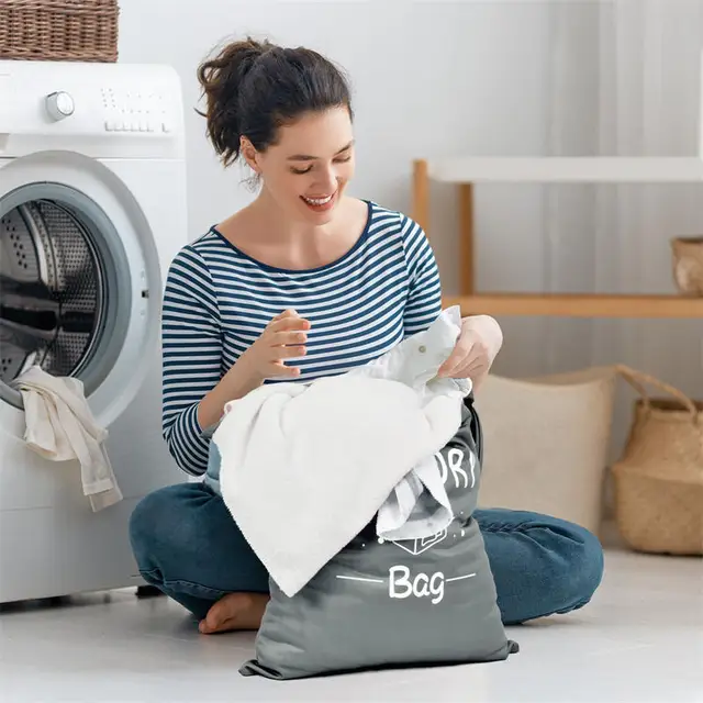 Portable Dirty Clothes Storage Bag – Waterproof Laundry Organizer 2