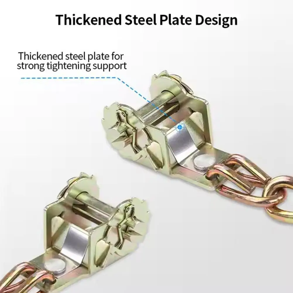 Car Winter Snow Chains Iron Snow Chain Non-slip chain Anti Skid Powerful Tire Wheels chain Truck Suv 1t snow chains Car Supplies