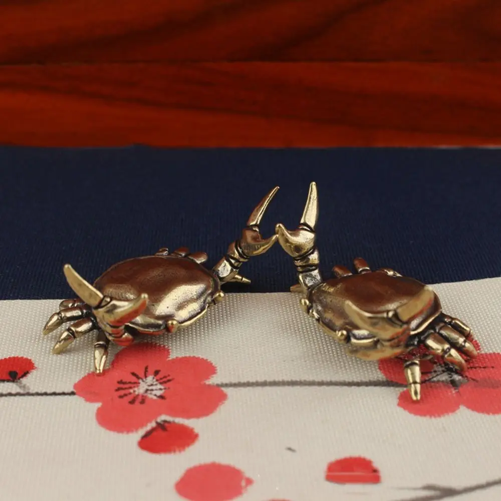 

Crab-shaped Crab Pen Holder Retro Craft Antique Crab Tea Pet Cute Solid Crab Crafts Ornaments School
